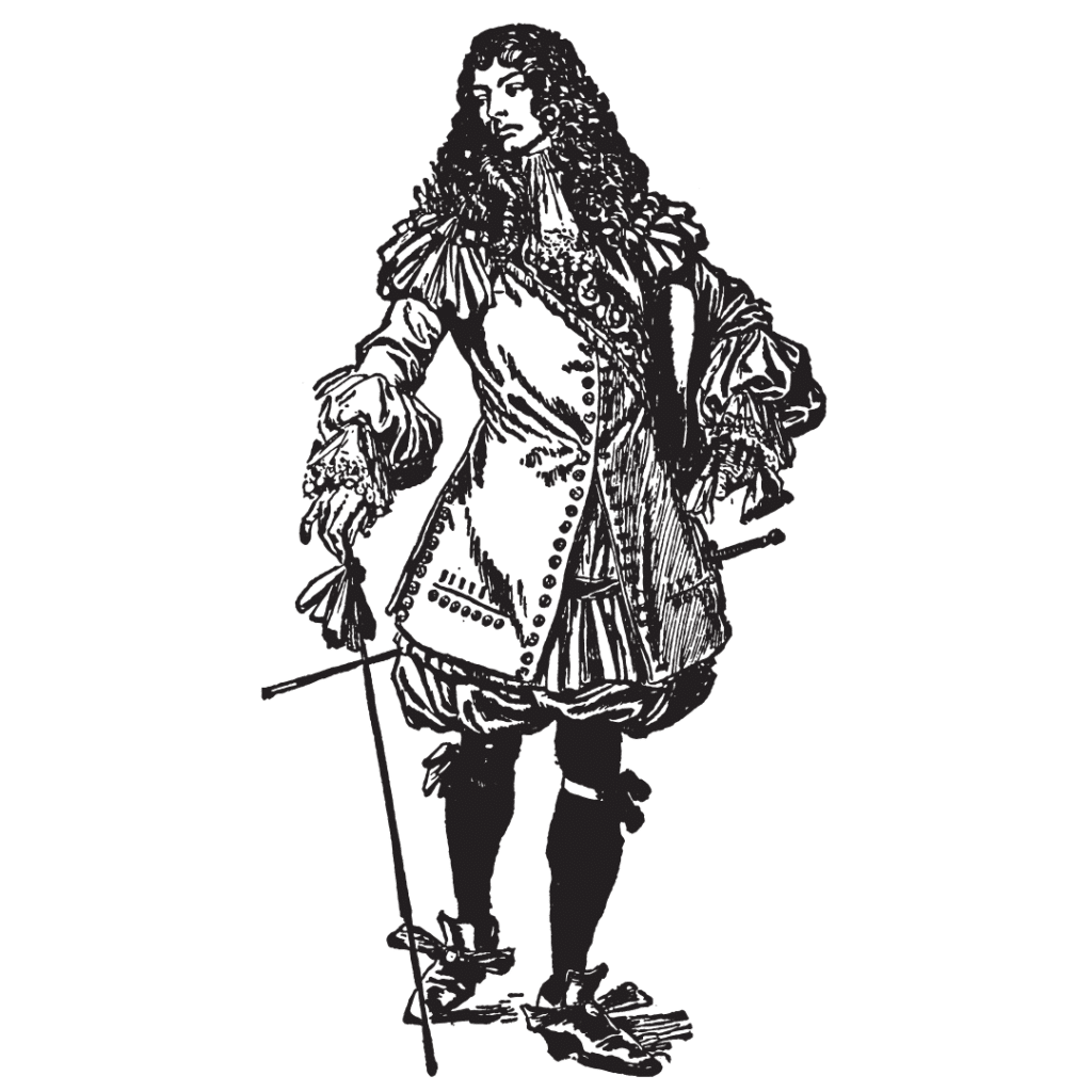 Louis XIV, le Roi Soleil - Une Autre Voix Illustration de Louis XIV en costume d'époque