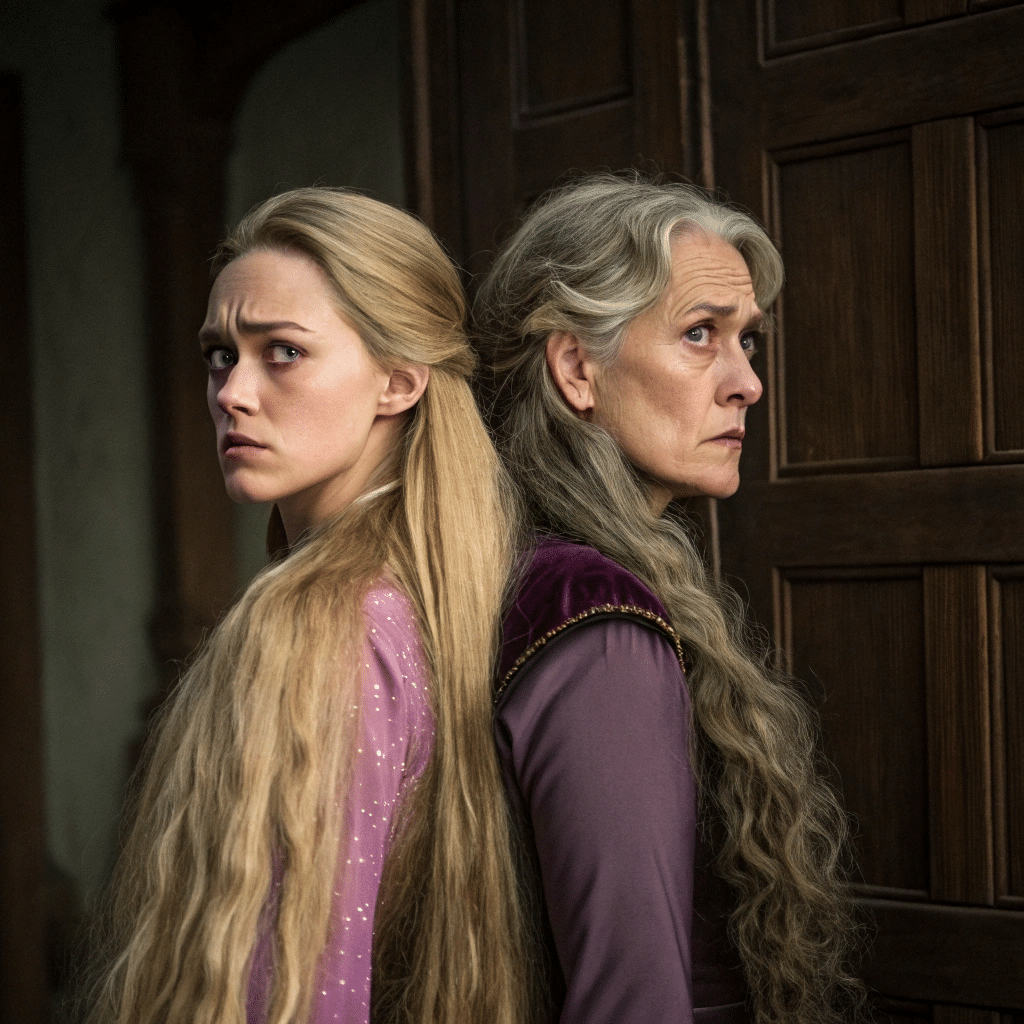 UneAutreVoix-HeroineModerne-RaiponceEtGothel - Une Autre Voix Raiponce et Mère Gothel en conflit